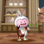 プクリポのいいふくにツヤめきペイントを使ったところ