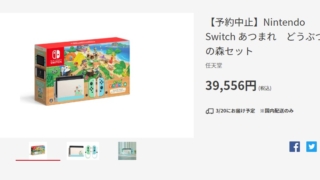 マイニンテンドストアの「Nintendo Switchあつまれ どうぶつの森セット」