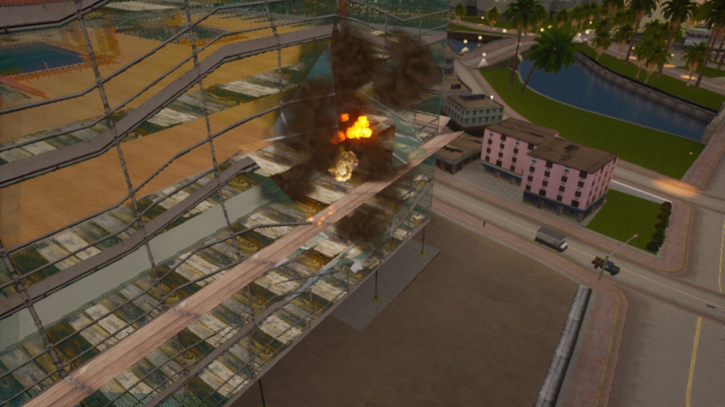 GTAトリロジーGTAVCの工事現場爆破