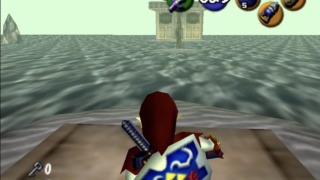Switch版N64「ゼルダの伝説 時のオカリナ」改善前の水の神殿の水表現