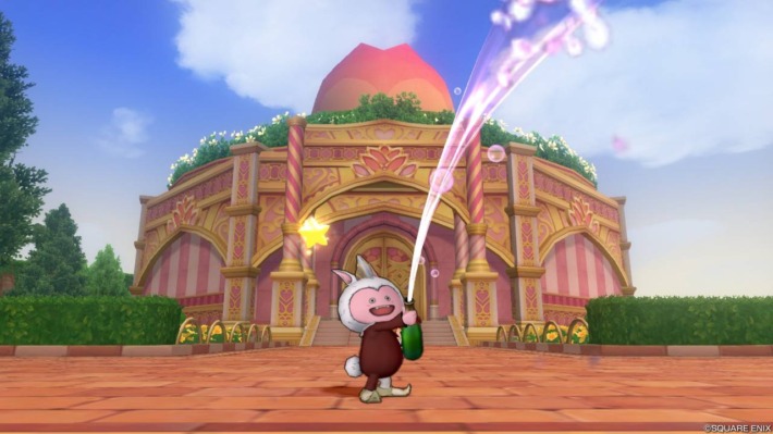 ドラクエ10エイプリルフール2023の花摘みギルド前