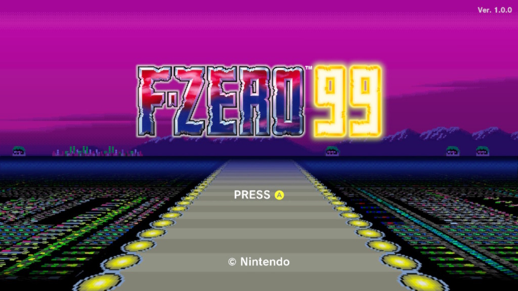 「F-ZERO 99」タイトル画面