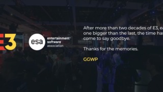 「E3」終了を伝える公式サイト