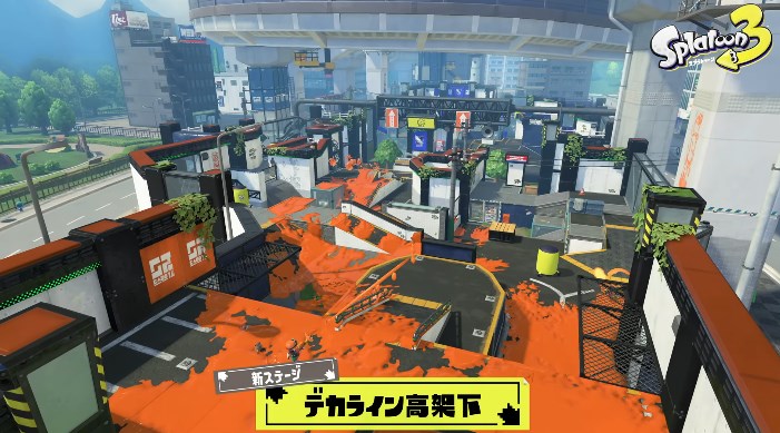 「スプラトゥーン3」アプデで登場する「デカライン高架下」のスクショ