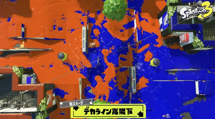 「スプラトゥーン3」アプデで登場する「デカライン高架下」のスクショ