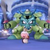 「デスマシーン」との勝負に挑むバルカズ