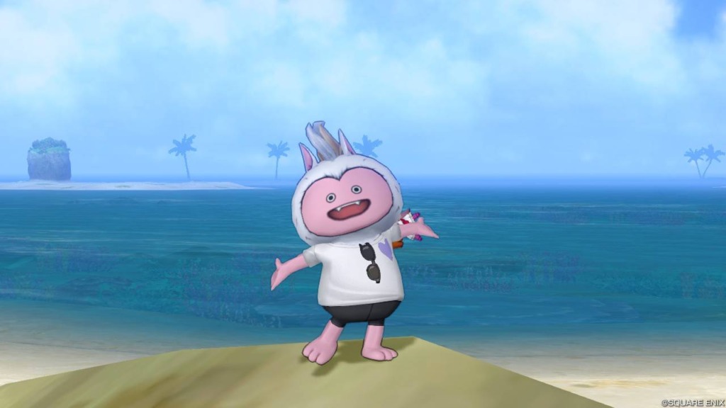 イベント『炎夏の海を駆け抜けろ！2』の「Ｔカバーな海パン」を身に着けたバルカズ