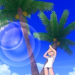イベント『炎夏の海を駆け抜けろ!2』の「Tカバーな水着」を身に着けたカレイ・ルゥ