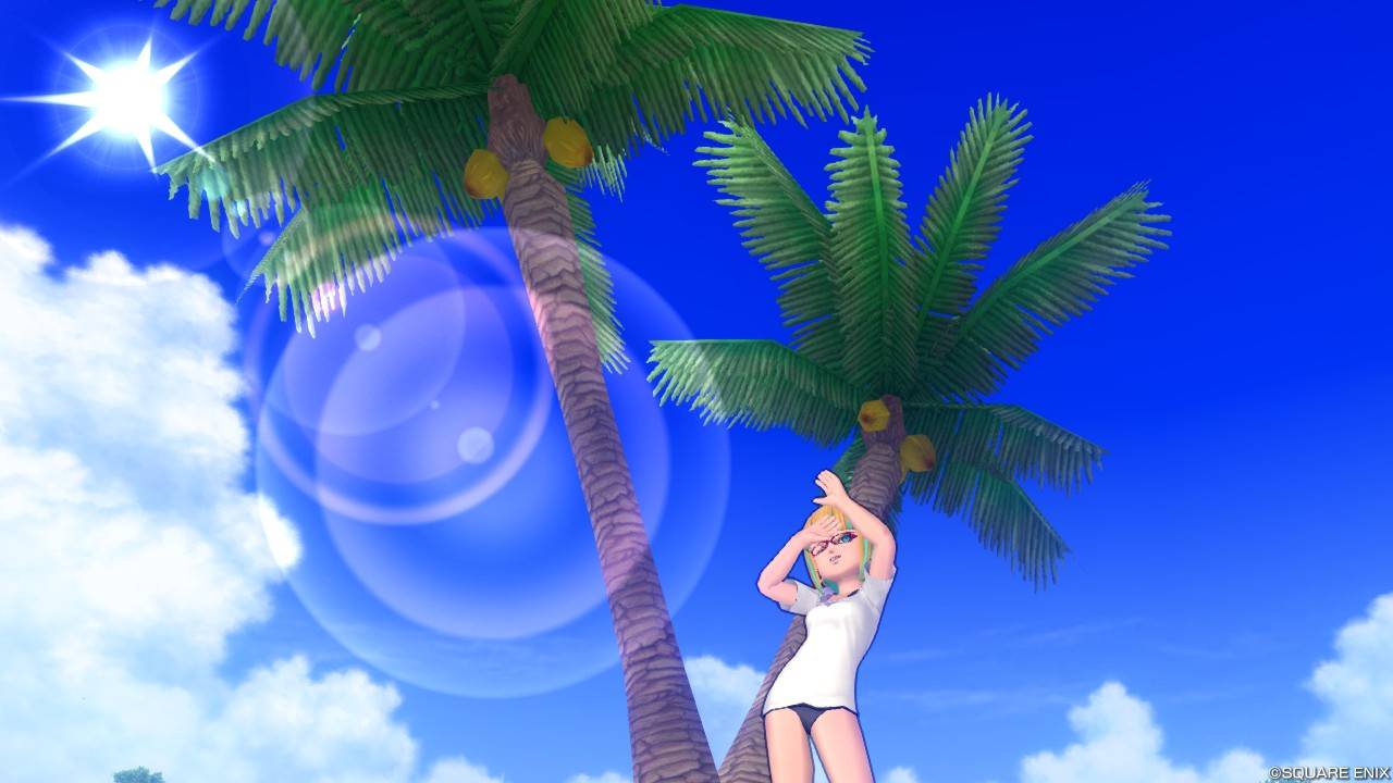 イベント『炎夏の海を駆け抜けろ！2』の「Ｔカバーな水着」を身に着けたカレイ・ルゥ