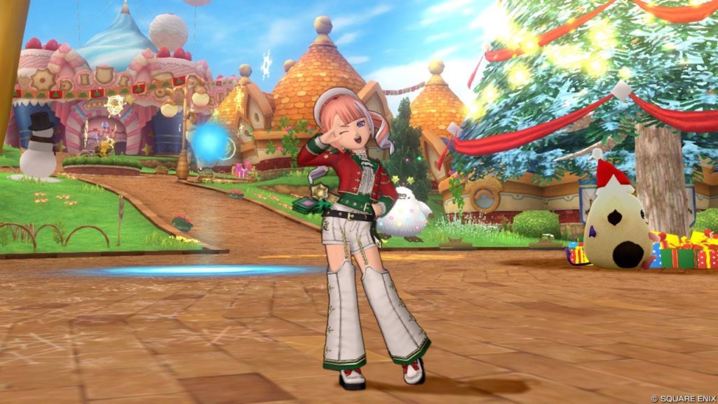 クリスマスイベント2025「もうひとつの星夜祭2」のジングル衣装セットを着たライトミンク