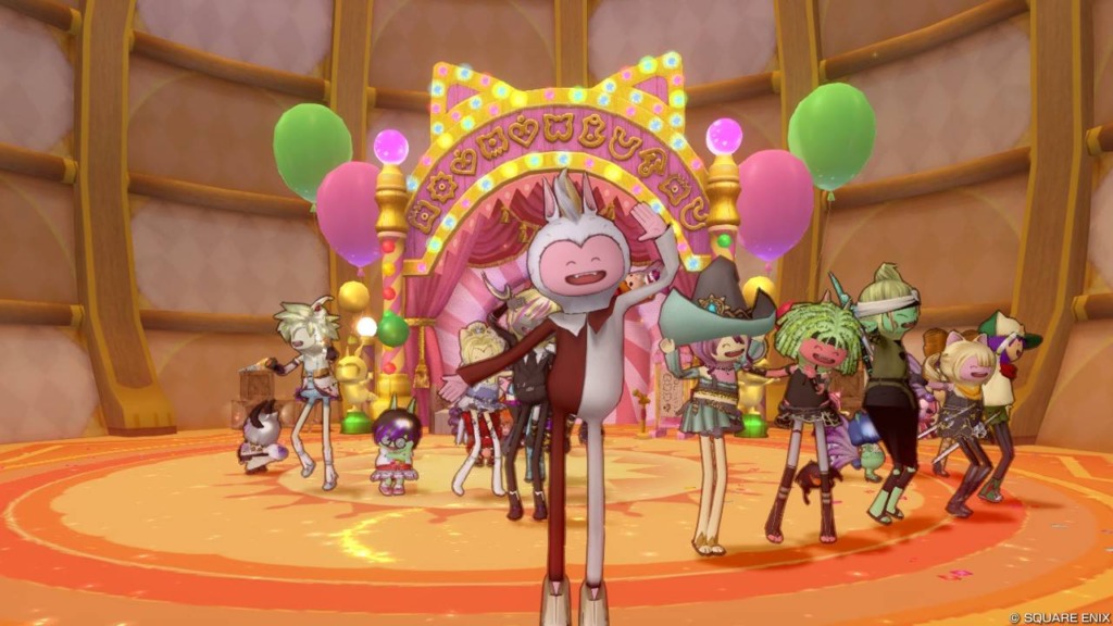 エイプリルフール2026の八頭身プクリポのバルカズが、さそうおどりで踊り狂っているところ