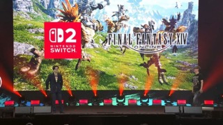 Switch2版「FF14」発表時のステージ