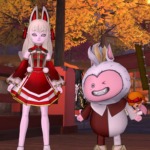 「神の月の感謝祭2」のカミナヅキとバルカズ