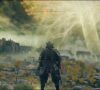 エルデンリングのリムグレイブに立った侍